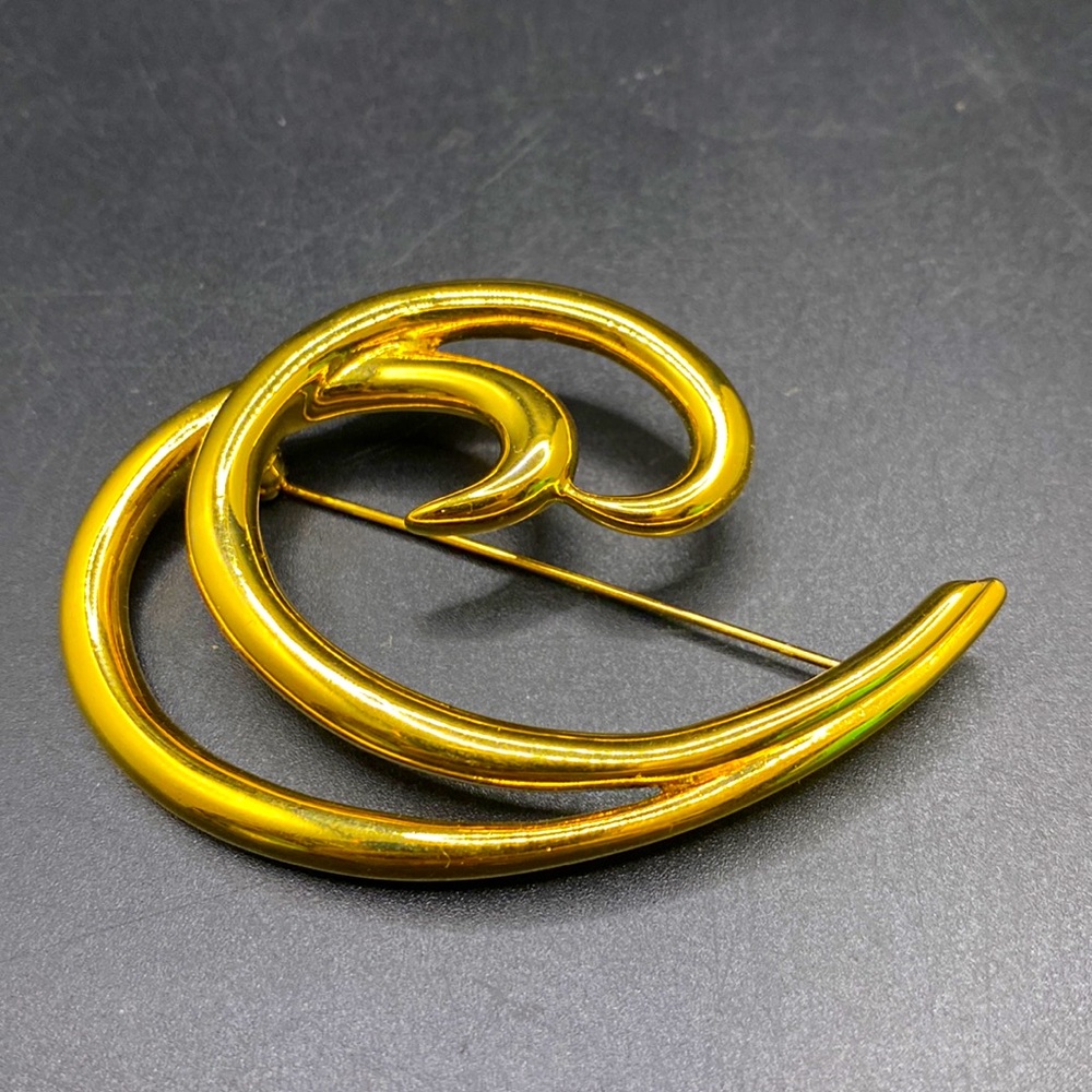 Trifari Swirl Brooch